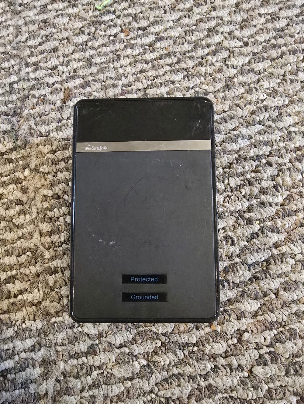 Black External Lap Top Or Phone Etc..Power Surge Protector - Grounded